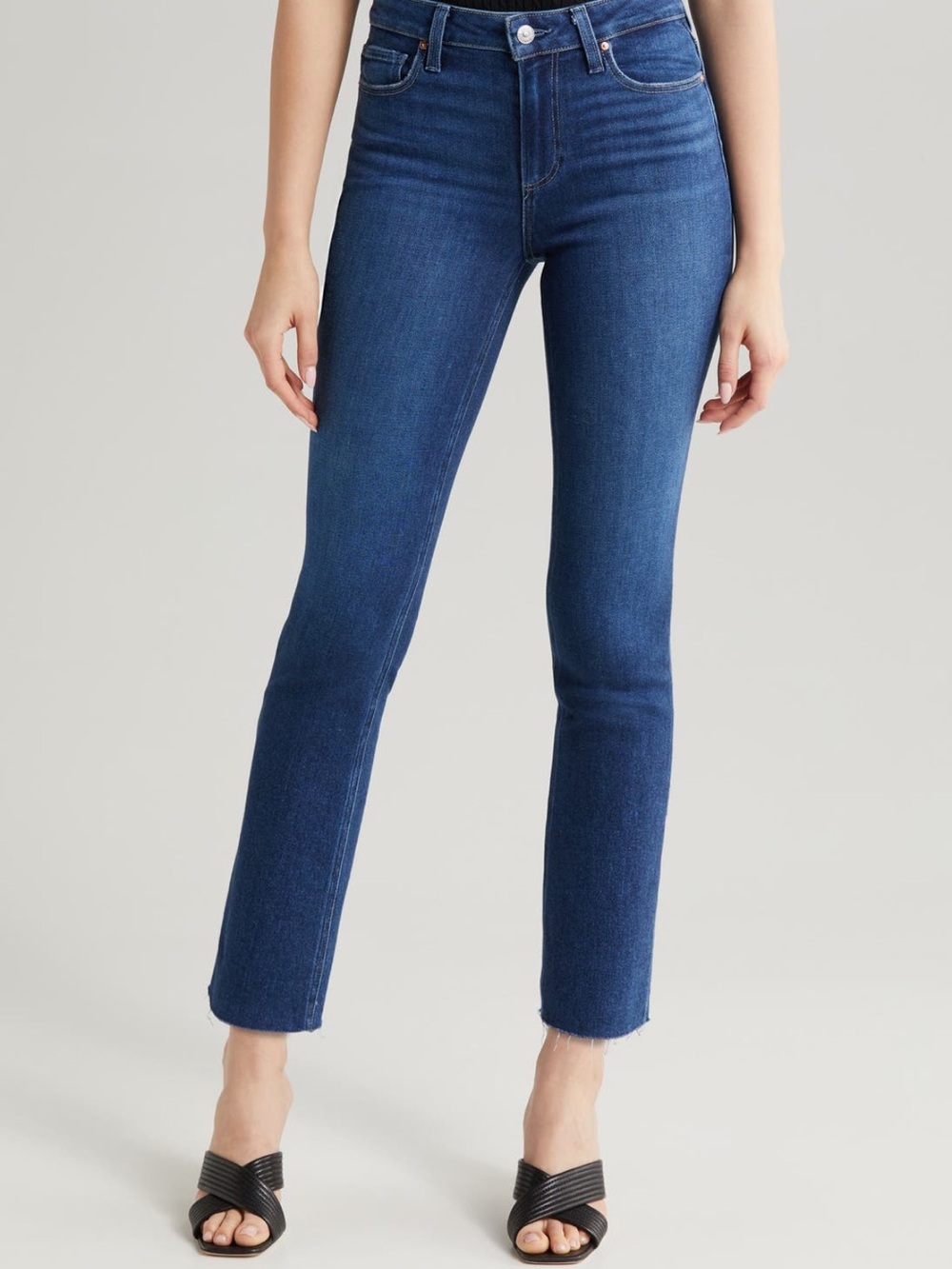 PAIGE Cindy Raw Edge Straight Leg Jeans | Size 26 | Worn Twice